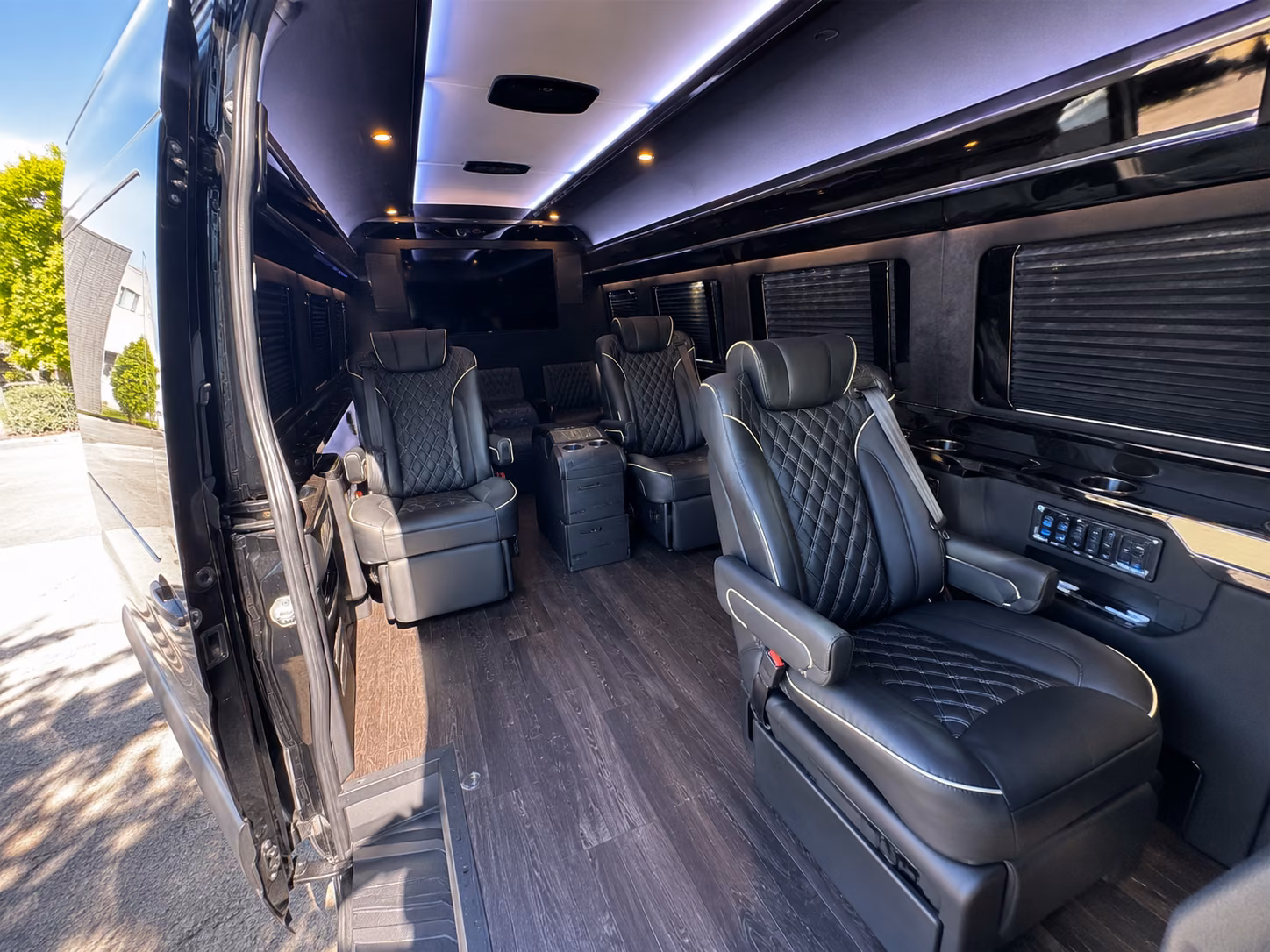 sprinter vans and minibuses for bridal party transportation on your wedding day